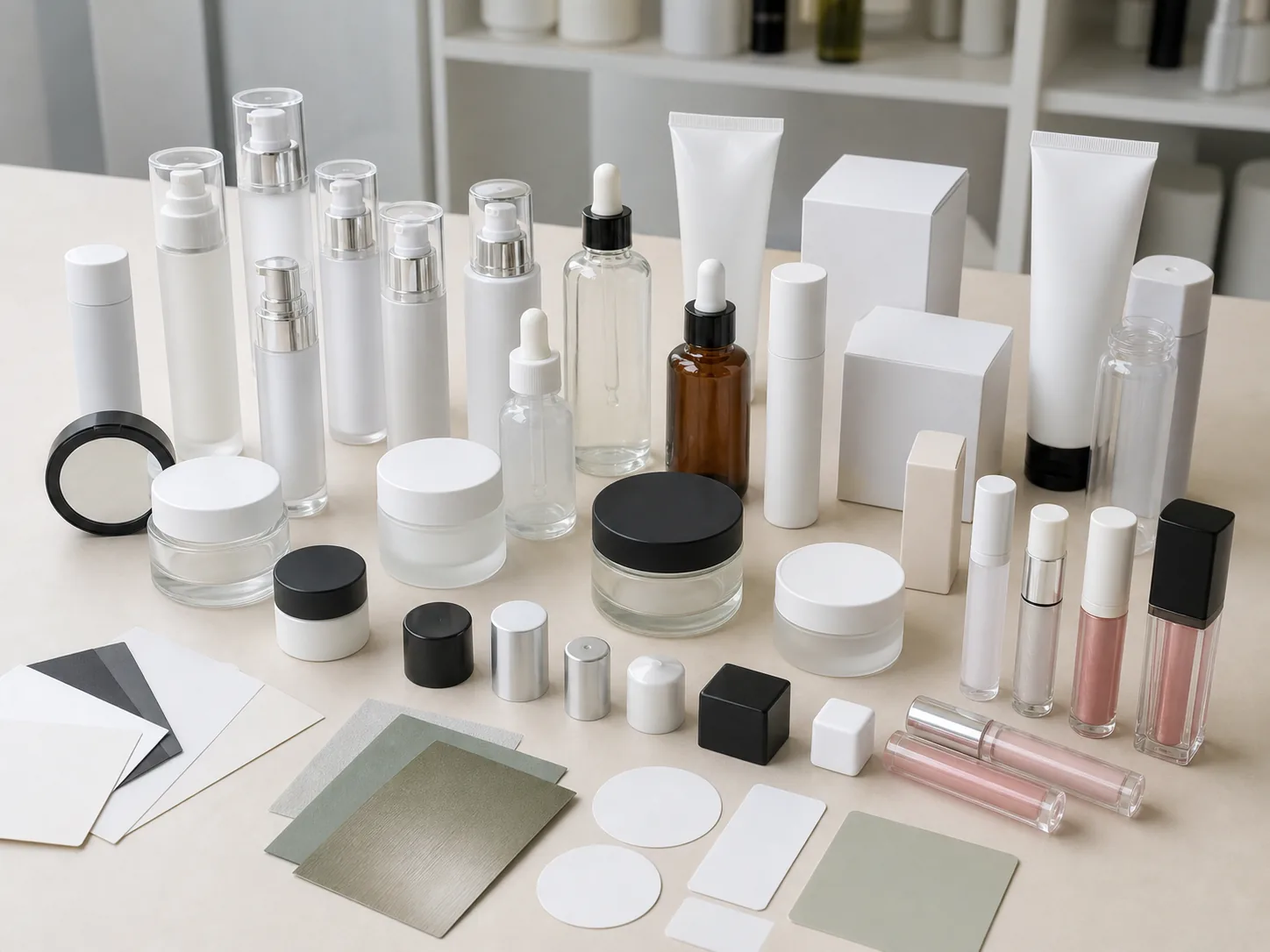 Cosmetic packaging components for private label product development