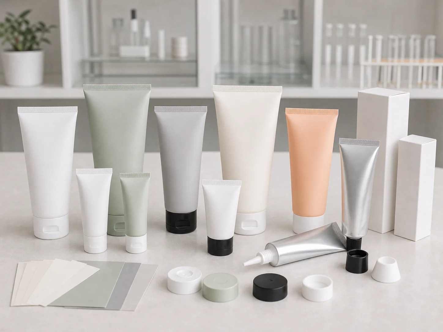 Tubes private label cosmetic product cover